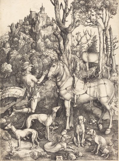 Svatý Eustace, c. 15001501. od Albrecht Dürer