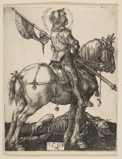 Svatý Jiří na koni, 1505-8. od Albrecht Dürer