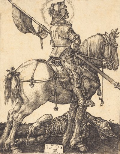 Svatý Jiří na koni, 1508. od Albrecht Dürer