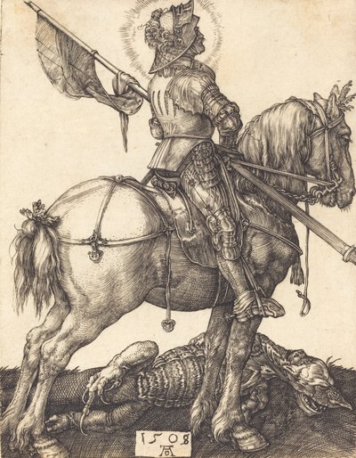 Svatý Jiří na koni, 1508. od Albrecht Dürer