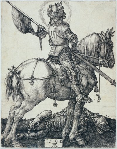 Svatý Jiří na koni (Bartsch 54) od Albrecht Dürer