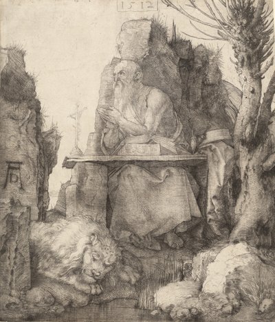 Svatý Jeroným u Pollardovy vrby, 1512. od Albrecht Dürer