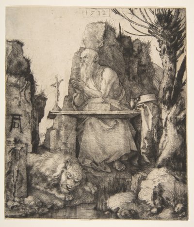 Svatý Jeroným u Pollard Willow, 1512. od Albrecht Dürer