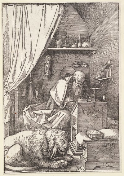 Svatý Jeroným ve své cele od Albrecht Dürer