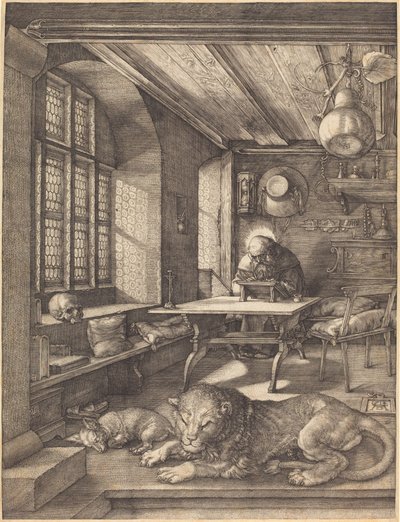 Svatý Jeroným ve své pracovně od Albrecht Dürer