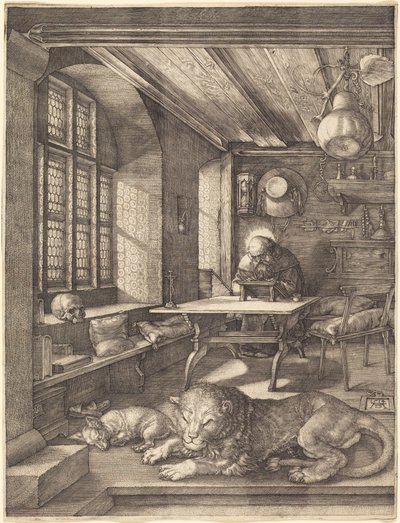 Svatý Jeroným ve své pracovně od Albrecht Dürer