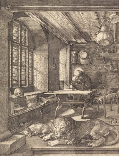 Svatý Jeroným ve své pracovně, 1514. od Albrecht Dürer