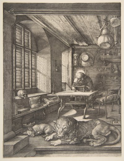 Svatý Jeroným ve své pracovně, 1514. od Albrecht Dürer