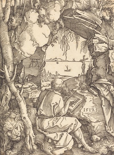 Svatý Jeroným v jeskyni, 1512. od Albrecht Dürer