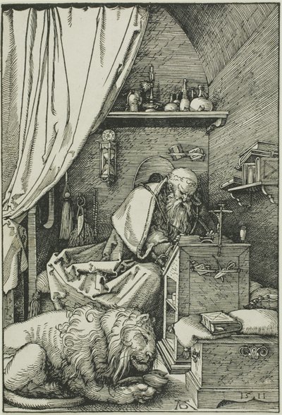 Svatý Jeroným ve své cele od Albrecht Dürer