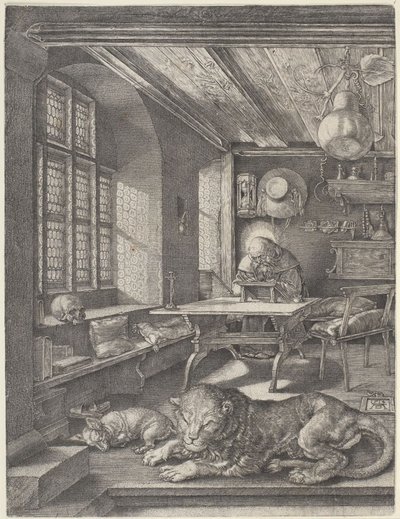 Svatý Jeroným ve své pracovně od Albrecht Dürer