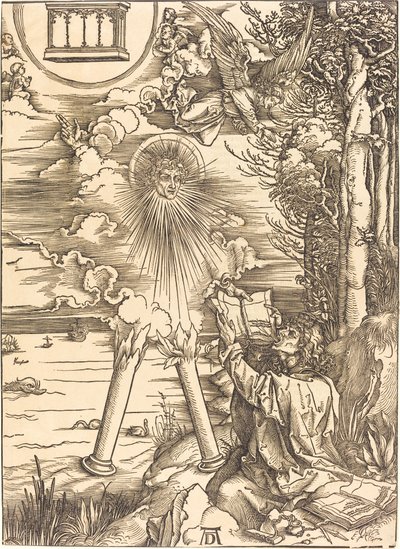 Svatý Jan požírající knihu od Albrecht Dürer