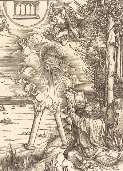 Svatý Jan požírající knihu, 1498. od Albrecht Dürer