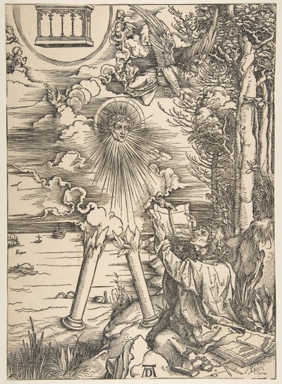 Saint John Swallowing the Book, from The Apocalypse, Latin Edition, 1511, 1511. od Albrecht Dürer