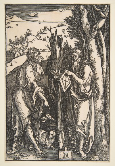 Svatý Jan Křtitel a svatý Onuphrius, ca. 1503. od Albrecht Dürer
