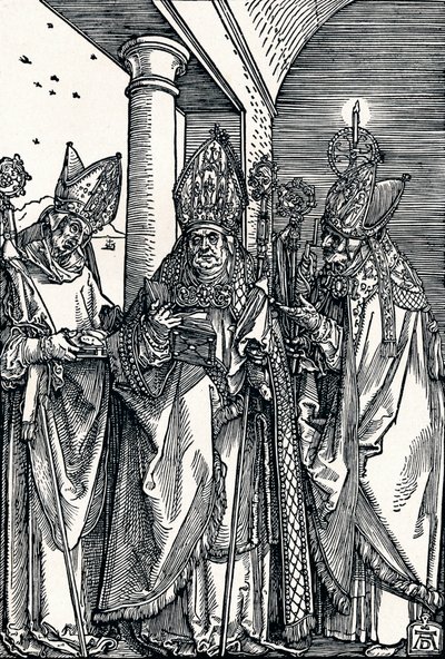 Svatí Mikuláš, Ulrich a Erasmus, 1508 1906. od Albrecht Dürer