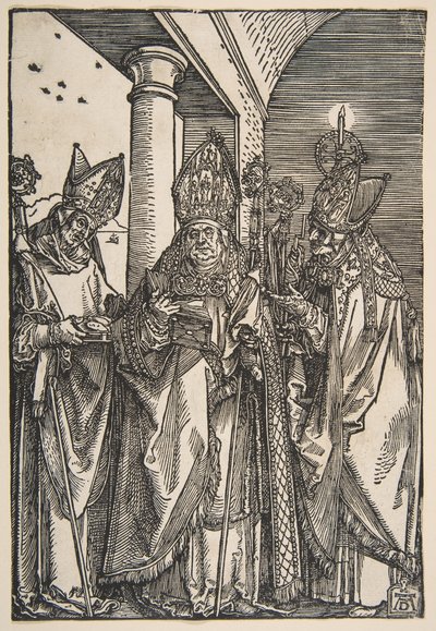 Svatí Mikuláš, Ulrich a Erasmus.n.d. od Albrecht Dürer