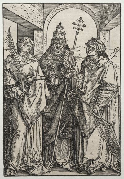 Svatí Štěpán, Sixtus a Laurence. od Albrecht Dürer
