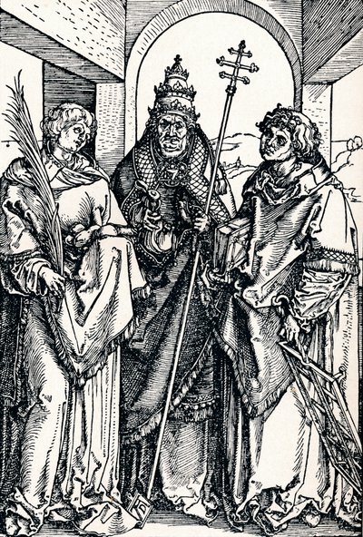 Svatí Štěpán, Sixtus a Vavřinec, 1508 1906 od Albrecht Dürer