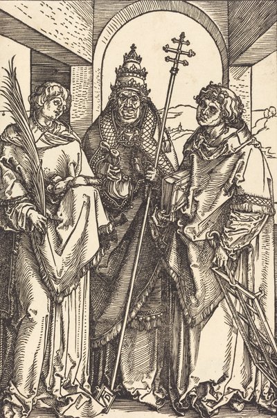 Svatí Štěpán, Sixtus a Vavřinec, pravděpodobně kolem r. 15041505. od Albrecht Dürer