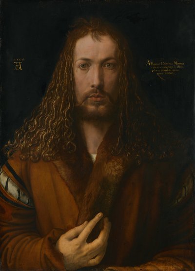Autoportrét v kožešinové sukni, 1500. od Albrecht Dürer