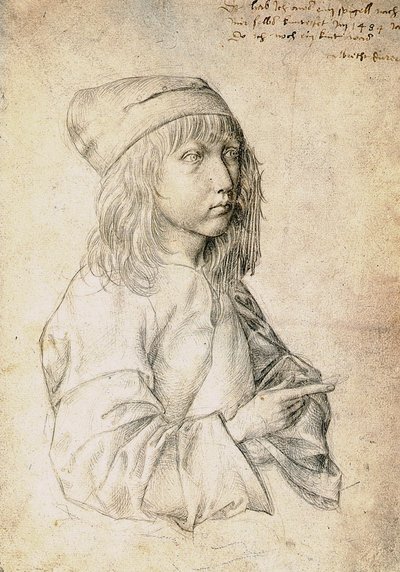 Autoportrét ve třinácti letech od Albrecht Dürer