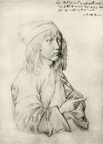 Autoportrét třináctiletého Dürera od Albrecht Dürer