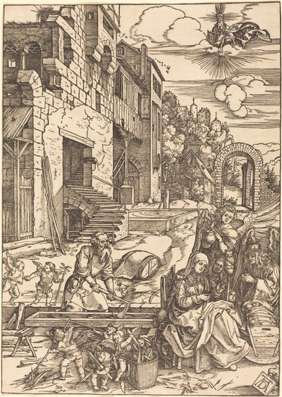 Pobyt Svaté rodiny v Egyptě od Albrecht Dürer