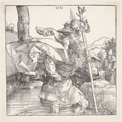 Svatý Kryštof od Albrecht Dürer