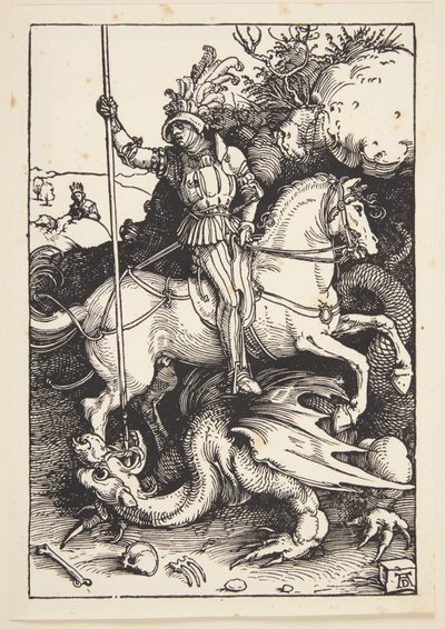St. Georg zabíjí draka od Albrecht Dürer