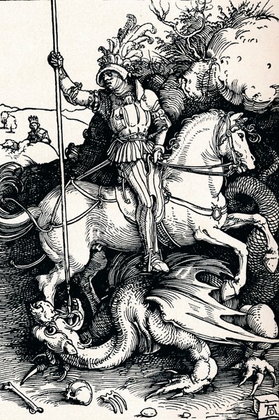 Svatý Jiří a drak, 1505 1906 od Albrecht Dürer