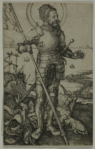 Svatý Jiří pěšky od Albrecht Dürer