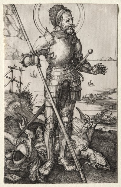 St. George pěšky, c. 1504-1505. od Albrecht Dürer
