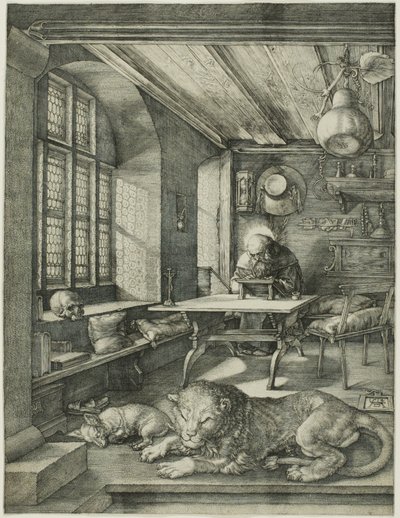 Svatý Jeroným ve své pracovně od Albrecht Dürer