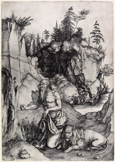 Svatý Jeroným kajícník od Albrecht Dürer