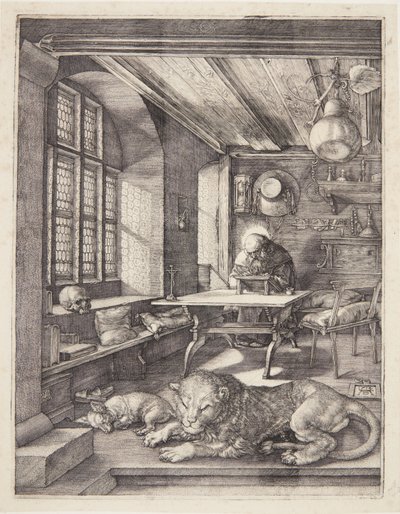 Svatý Jeroným ve své pracovně od Albrecht Dürer