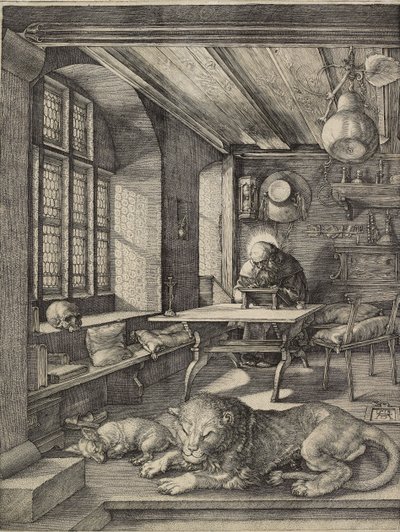 Svatý Jeroným ve své pracovně, 1514 od Albrecht Dürer