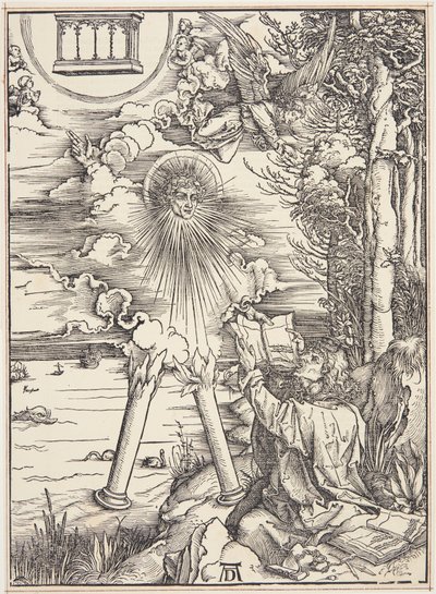 Svatý Jan požírající knihu od Albrecht Dürer
