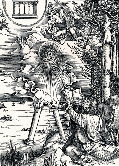 Svatý Jan požírá knihu, 1498 1906 od Albrecht Dürer