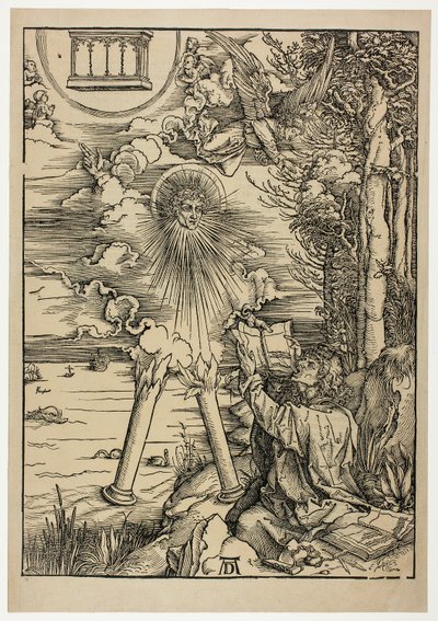 St. John hltající knihu, z Apokalypsy od Albrecht Dürer