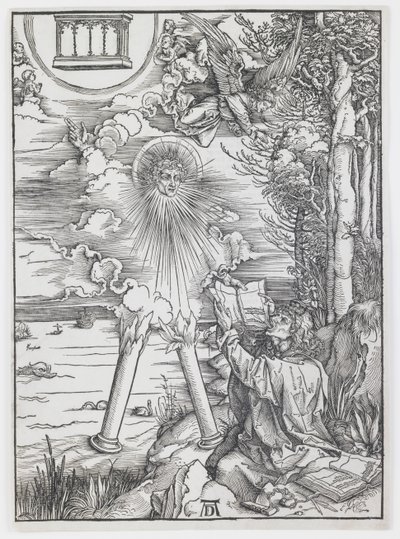 St. John hltající knihu, z „Apokalypsy“ od Albrecht Dürer