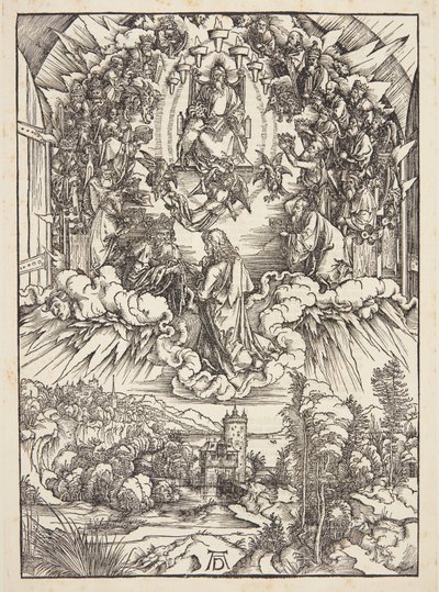 Svatý Jan před Bohem a staršími od Albrecht Dürer