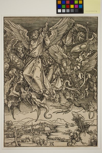 Svatý Michael v boji s drakem od Albrecht Dürer