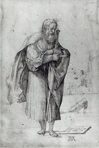 St. Paul, 1523 (pero a inkoust na papíře) od Albrecht Dürer