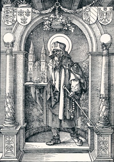 Svatý Sebaldus ve výklenku, 1518 1906 od Albrecht Dürer