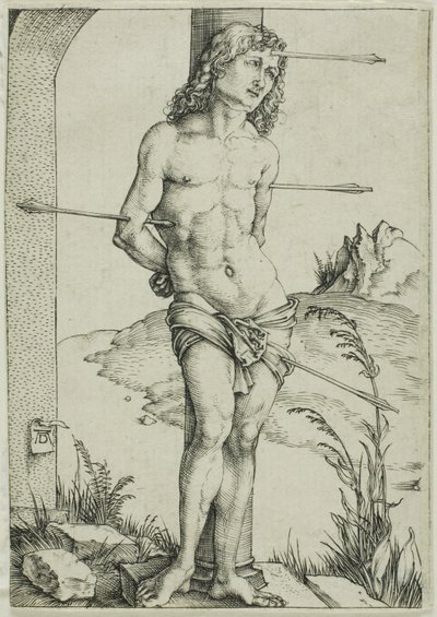 Sv. Šebestián přivázaný ke sloupu od Albrecht Dürer