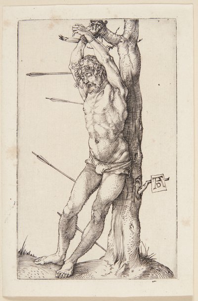 Svatý Šebestián u stromu od Albrecht Dürer
