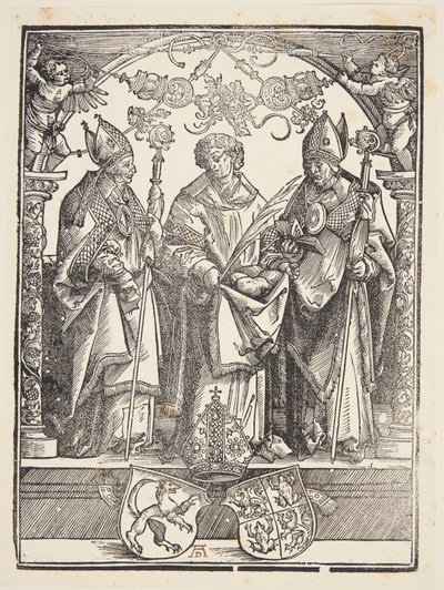 Svatý Štěpán s dalšími dvěma světci od Albrecht Dürer