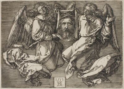 Sudárium zobrazené dvěma anděly od Albrecht Dürer