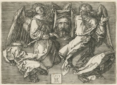 Sudárium zobrazené dvěma anděly od Albrecht Dürer